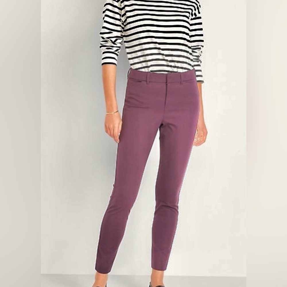 Women's high rise pixie brown Slim Fit Pants